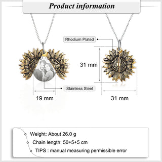 Custom Sunflower Necklace