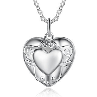 Custom Heart Photo Necklace