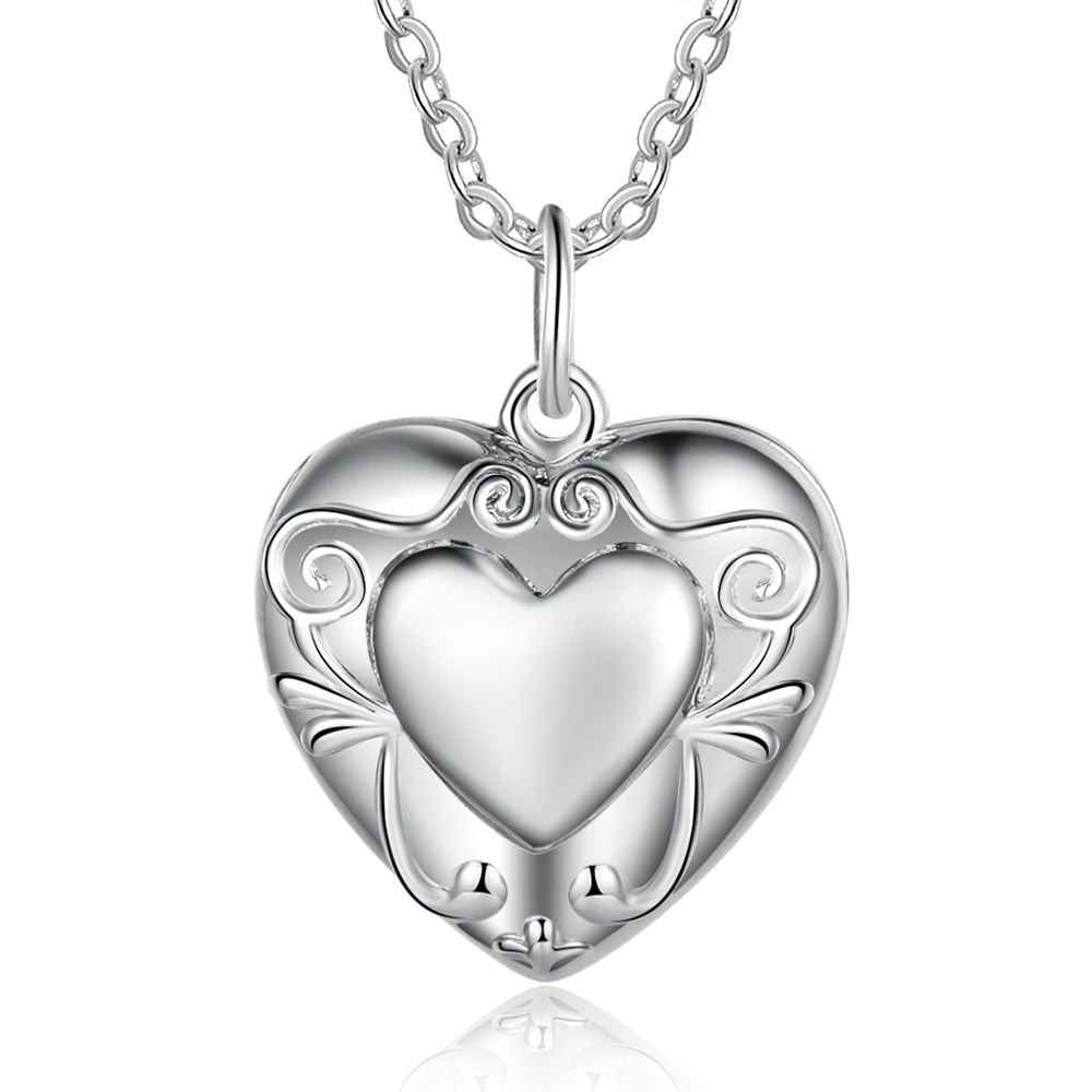 Custom Heart Photo Necklace