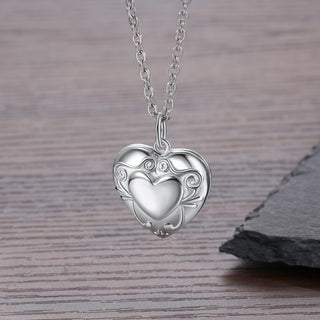 Custom Heart Photo Necklace