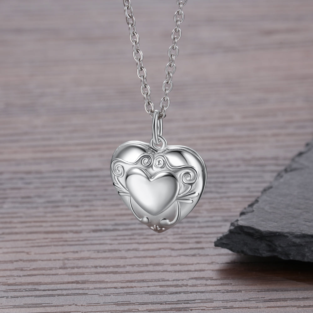 Custom Heart Photo Necklace