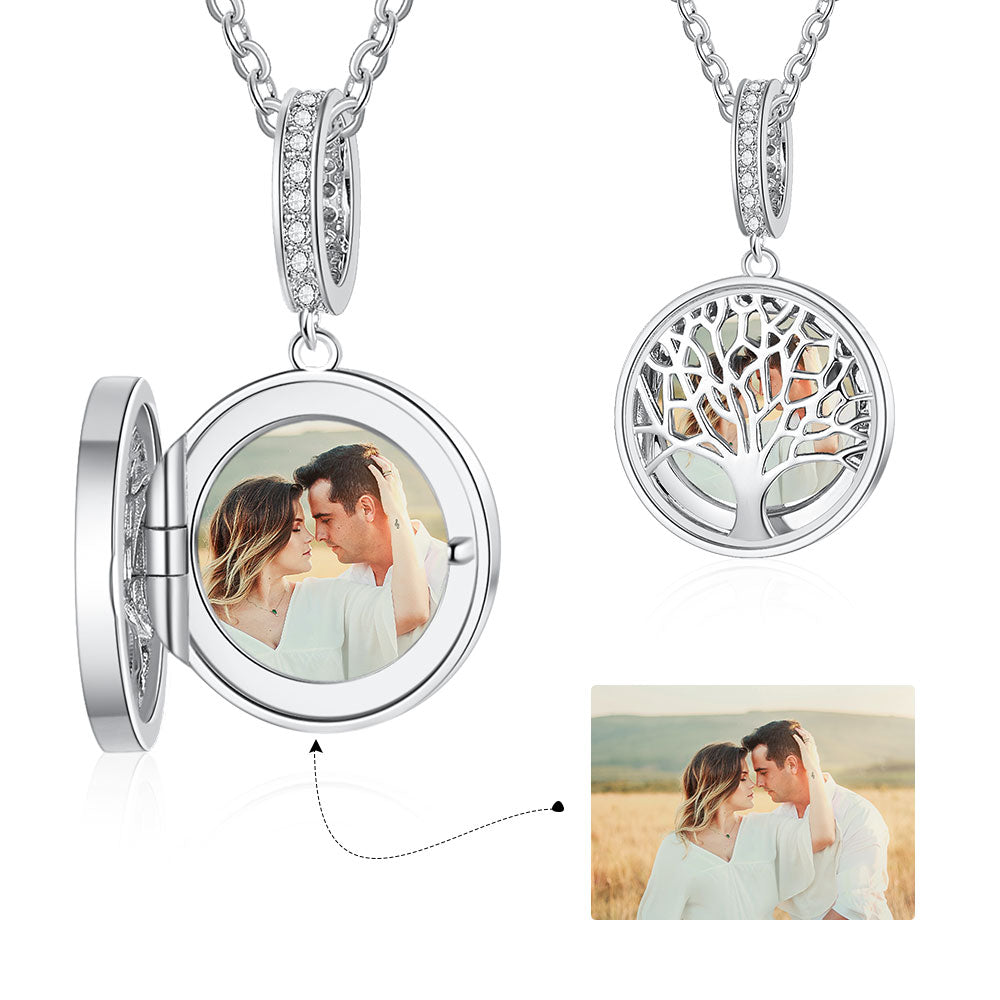 Personalized Sterling Silver Photo Necklace
