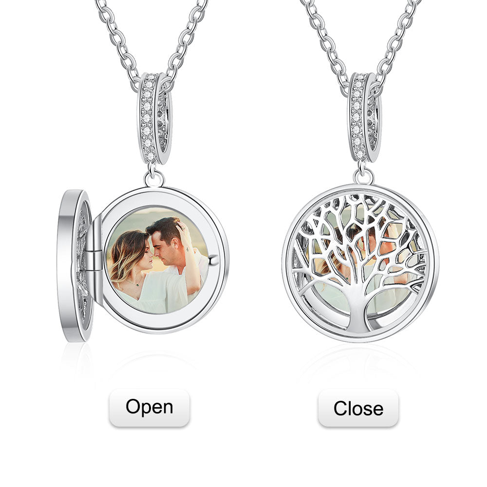 Personalized Sterling Silver Photo Necklace