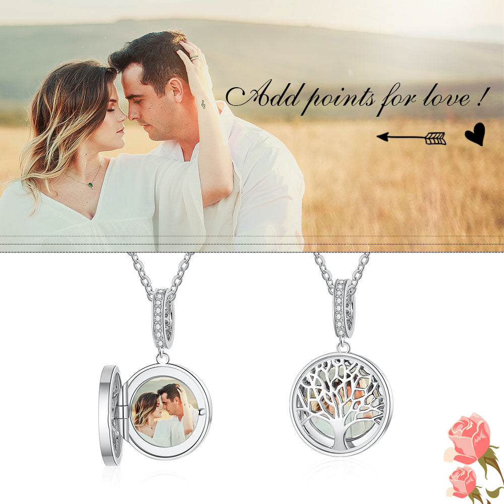 Personalized Sterling Silver Photo Necklace