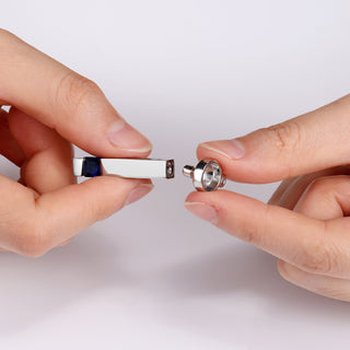 Custom Vertical Bar Ashes Necklace