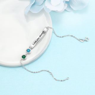 Custom Birthstone Bracelet