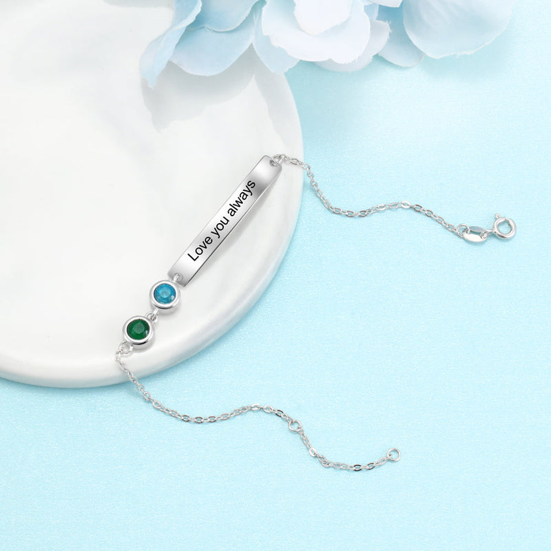 Custom Birthstone Bracelet
