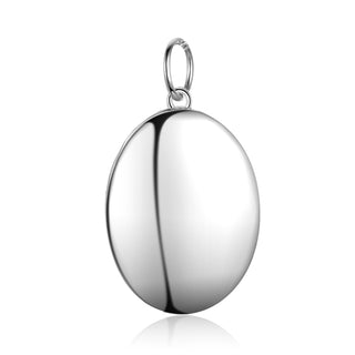 Personalized Rhodium Plated Photo Necklace