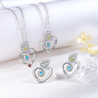 Custom Foot Heart Necklace