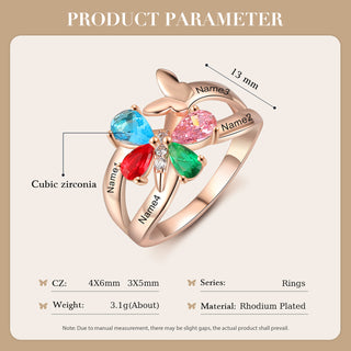 Custom Butterfly Ring