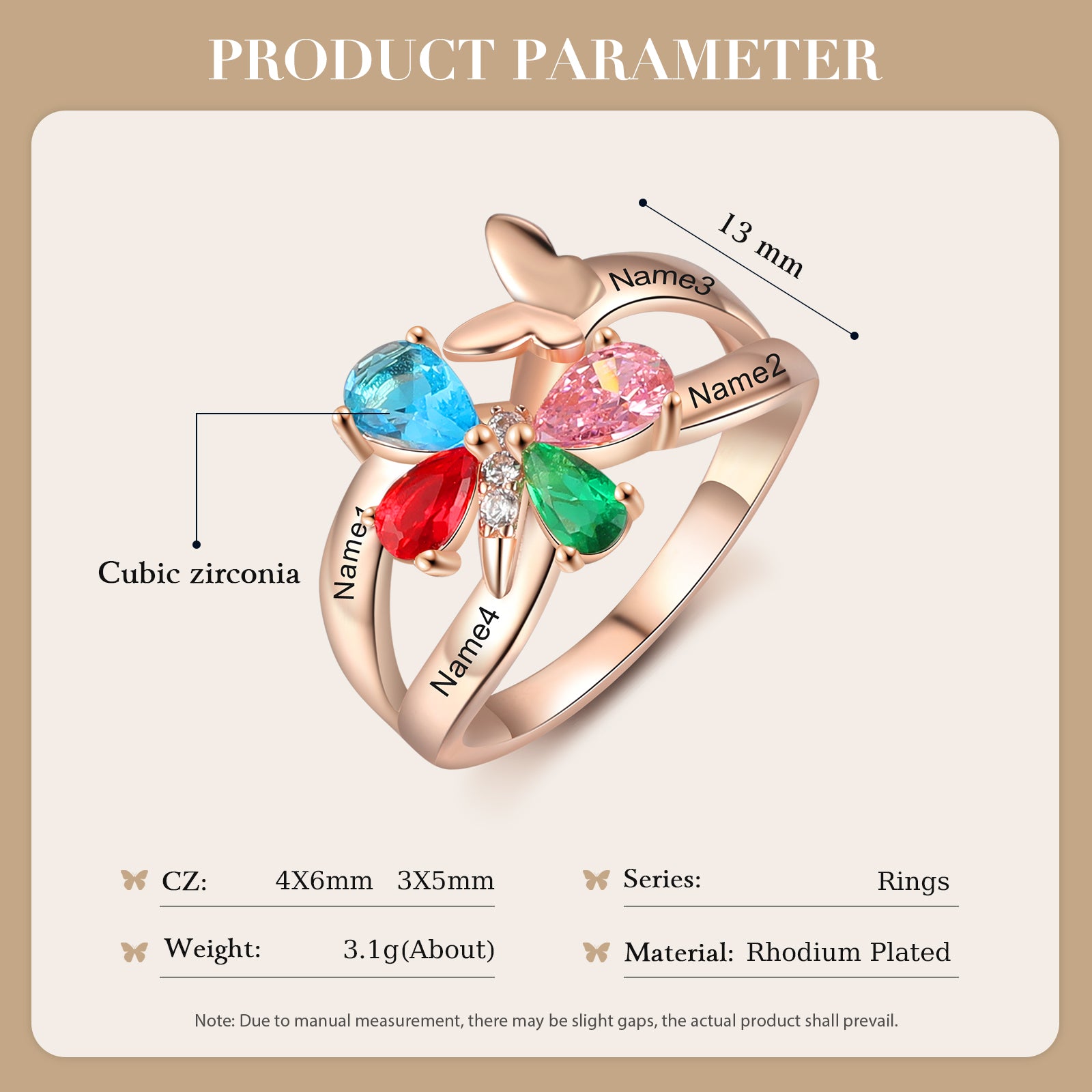 Custom Butterfly Ring