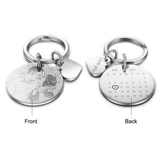 Best Personalized Photo Stainless steel Keychain set
