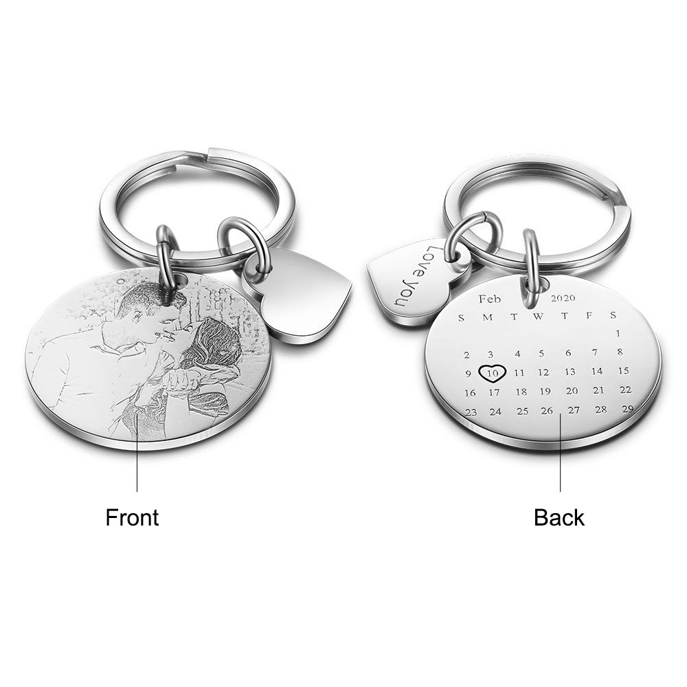 Best Personalized Photo Stainless steel Keychain set