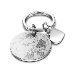 Best Personalized Photo Stainless steel Keychain set