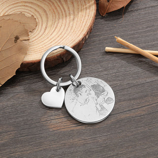 Best Personalized Photo Stainless steel Keychain set