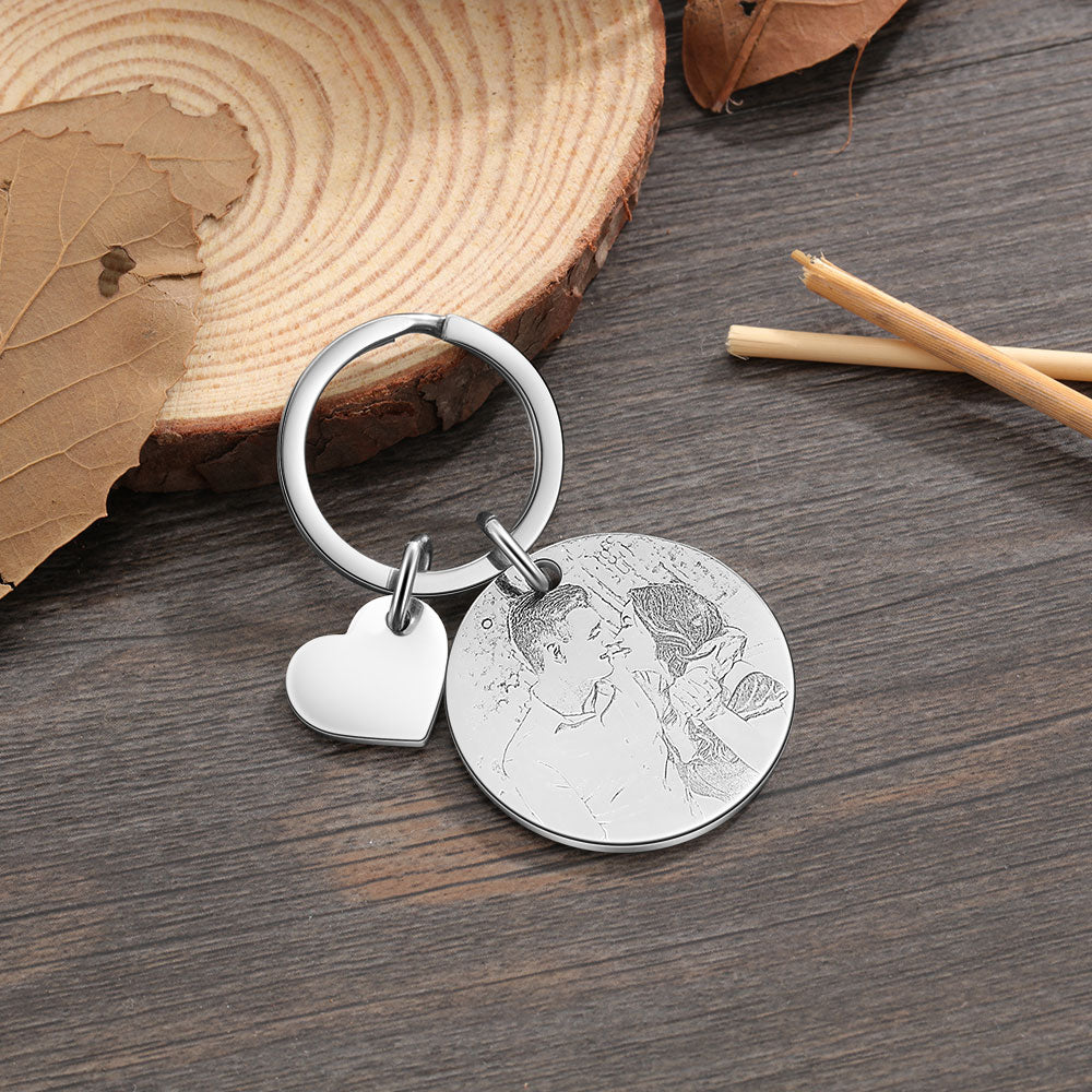 Best Personalized Photo Stainless steel Keychain set