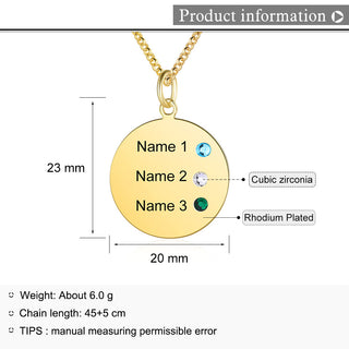 Custom Birthstone Necklace