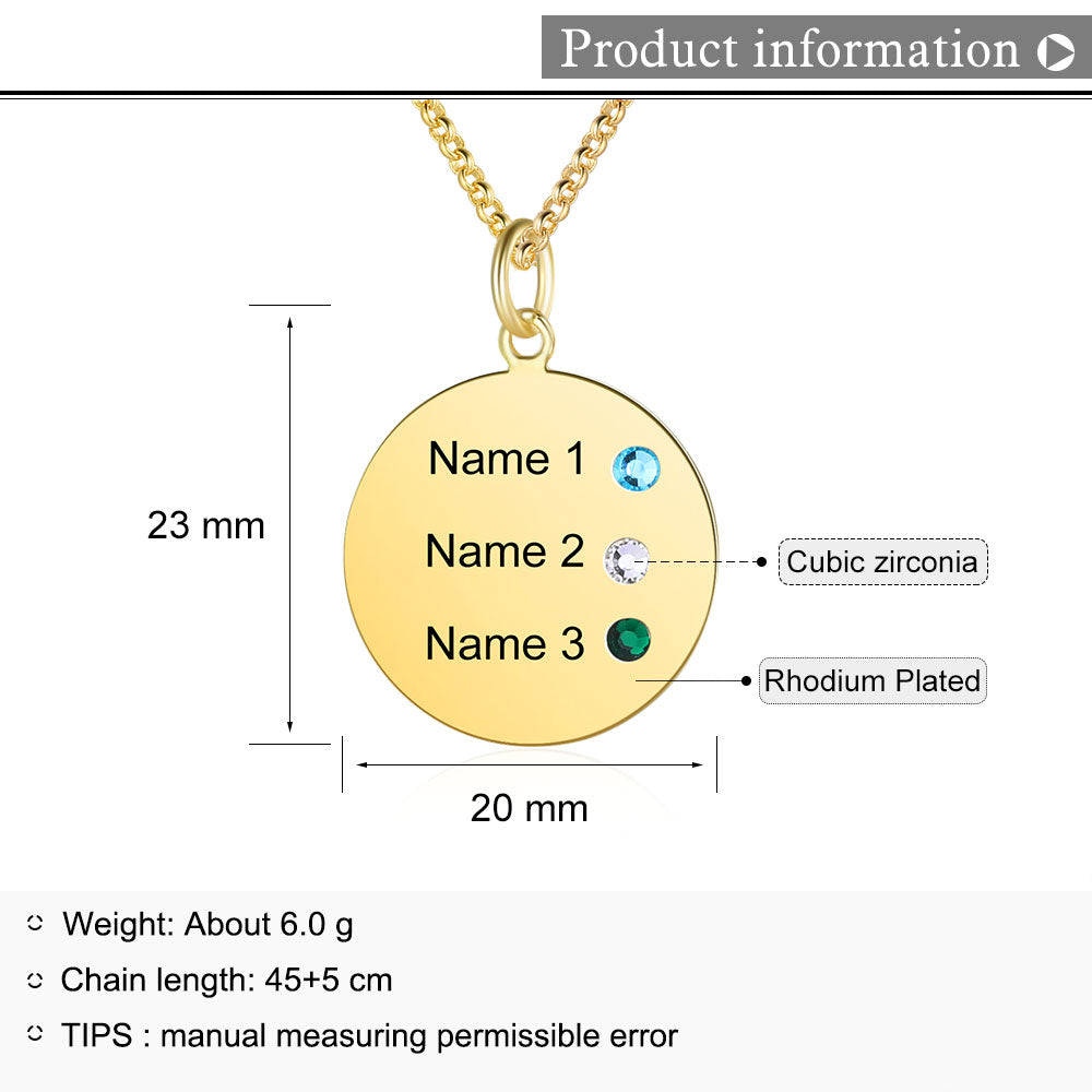 Custom Birthstone Necklace