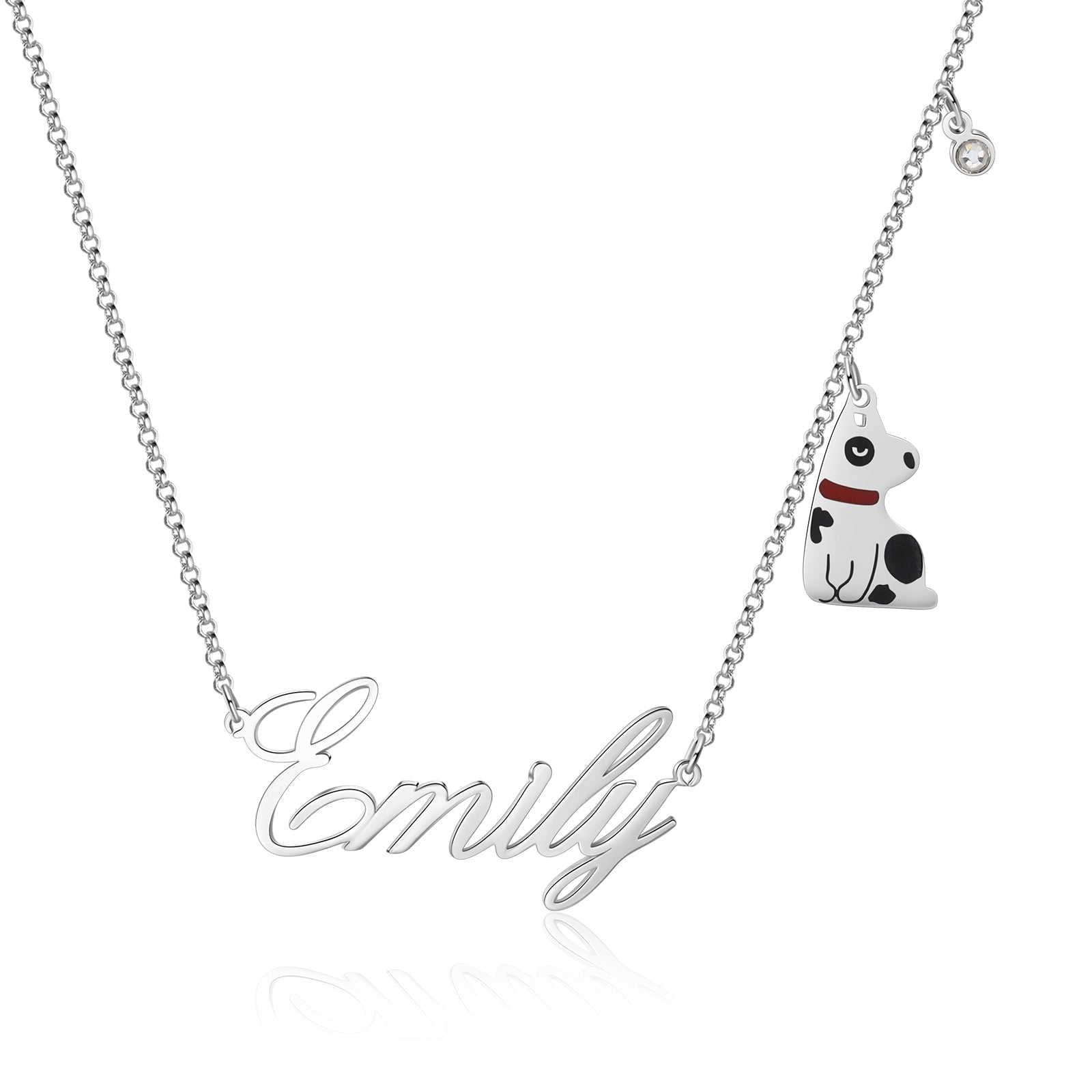 Copper Animal Cat Dog Name Necklcace