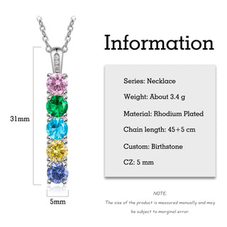 Personalized Birthstone Necklace