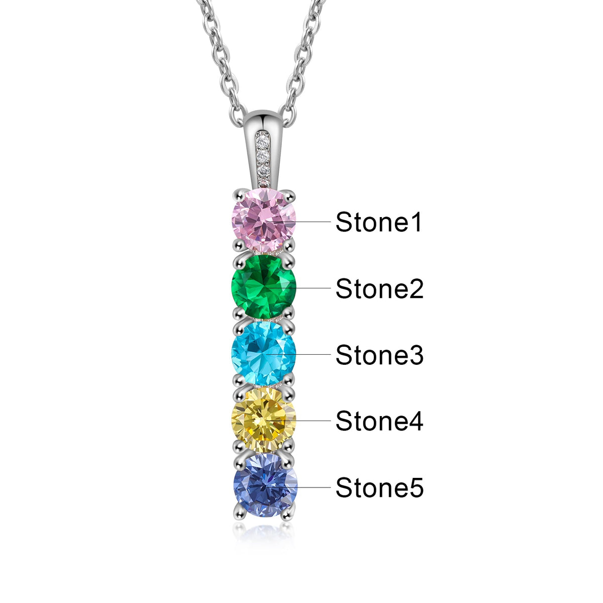 Personalized Birthstone Necklace