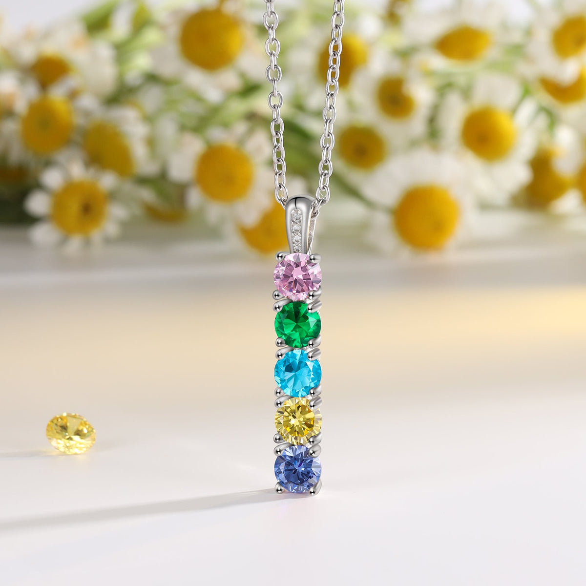 Personalized Birthstone Necklace