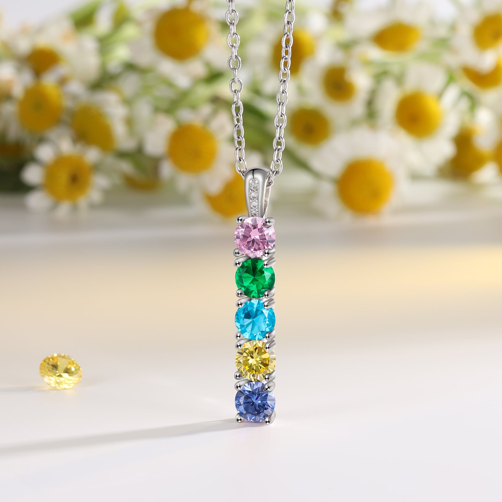 Personalized Birthstone Necklace