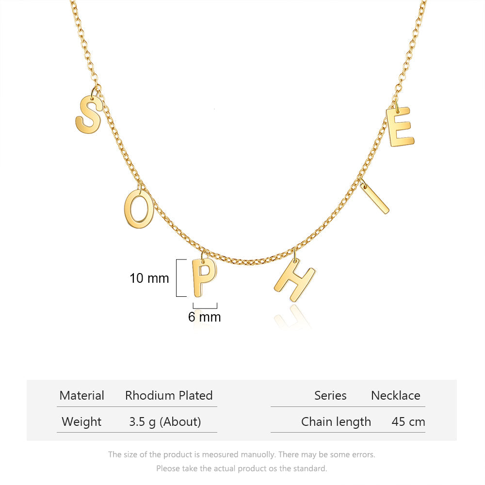 Custom Letter Necklace