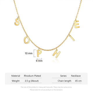 Custom Letter Necklace