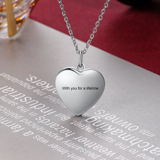 personalized Heart Photo Necklace