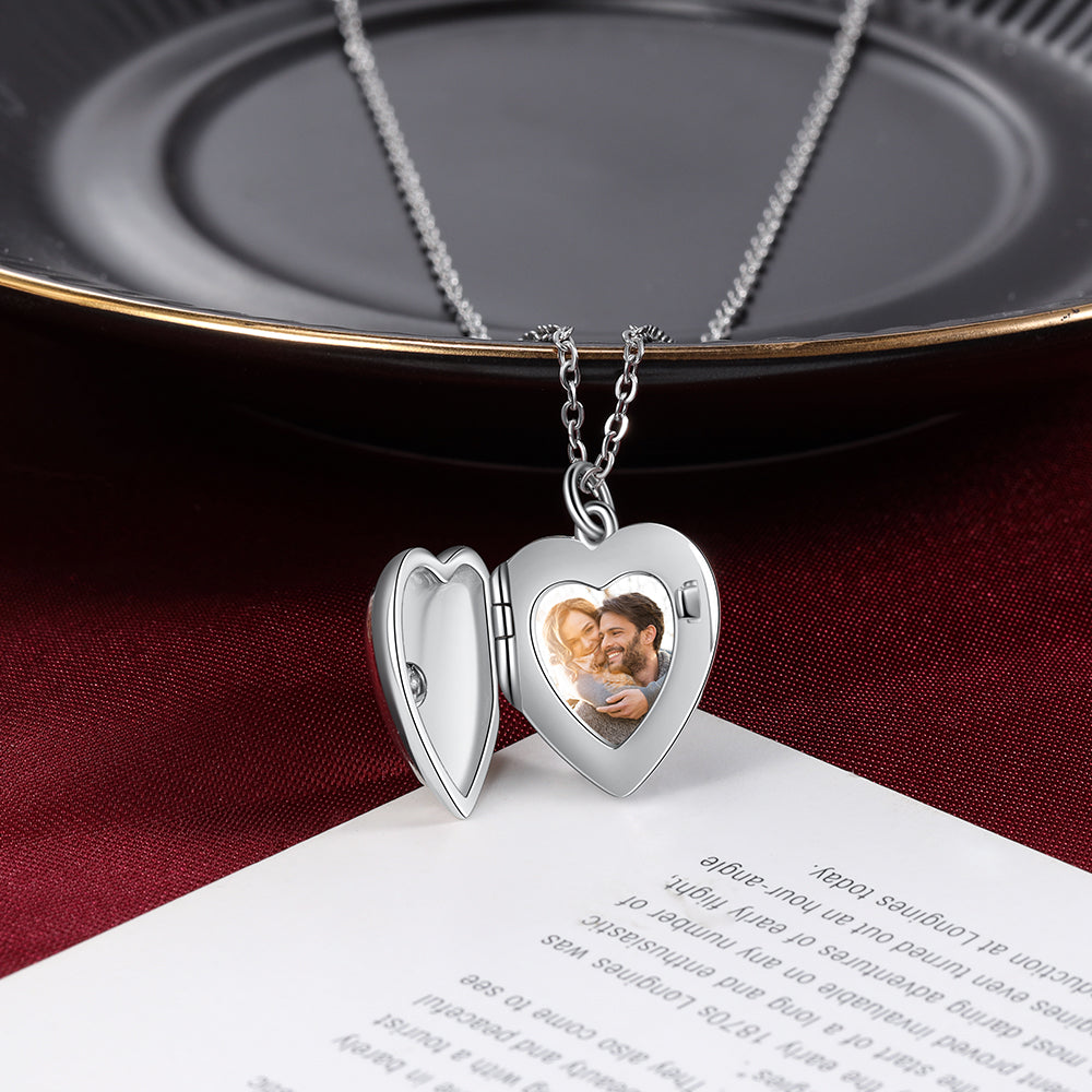 personalized Heart Photo Necklace