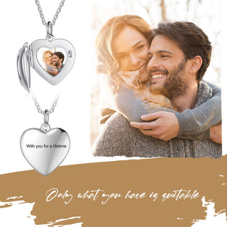 personalized Heart Photo Necklace
