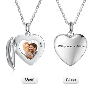 personalized Heart Photo Necklace