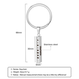 Personalized Stainless Steel Keychain