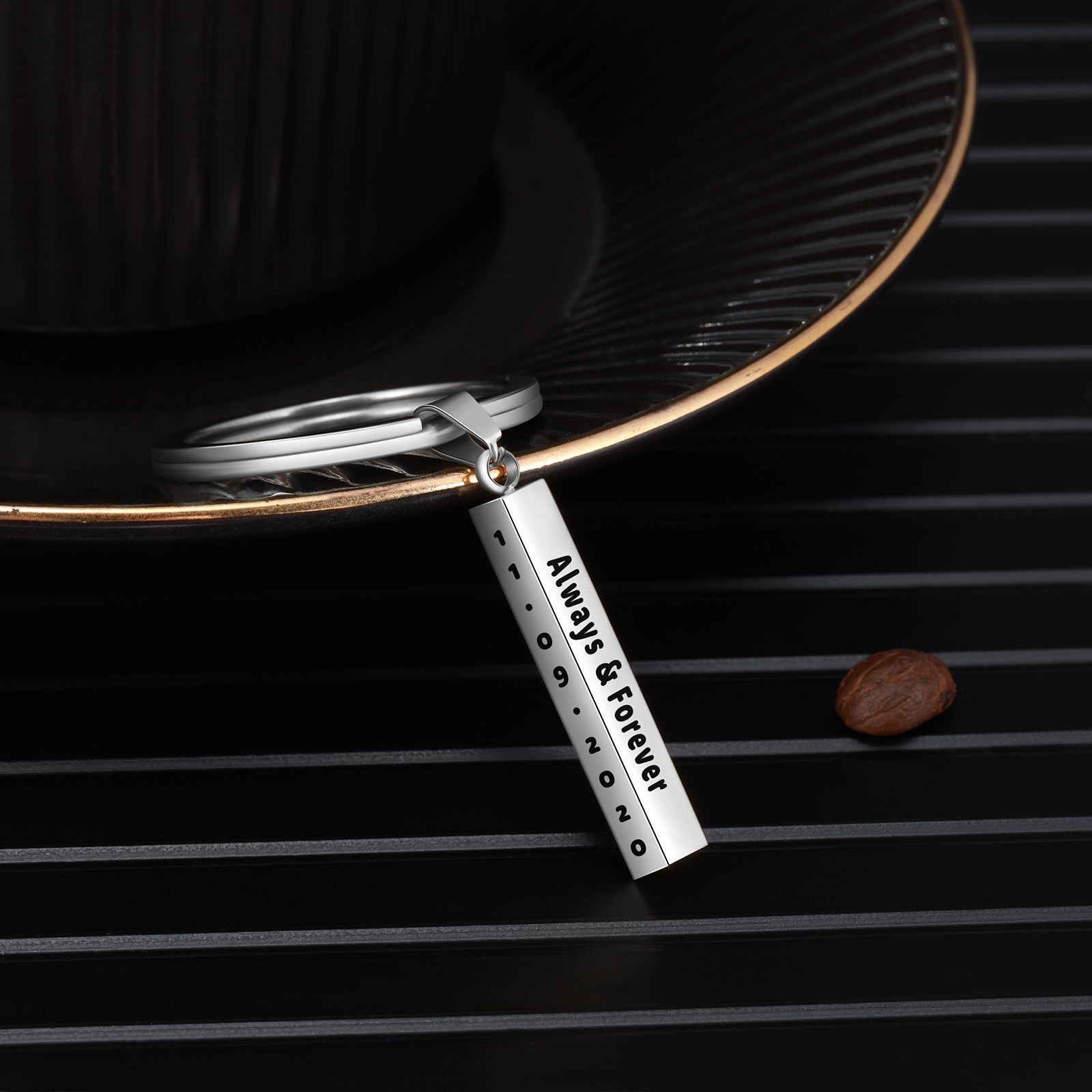 Personalized Stainless Steel Keychain