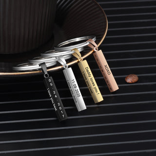 Personalized Stainless Steel Keychain