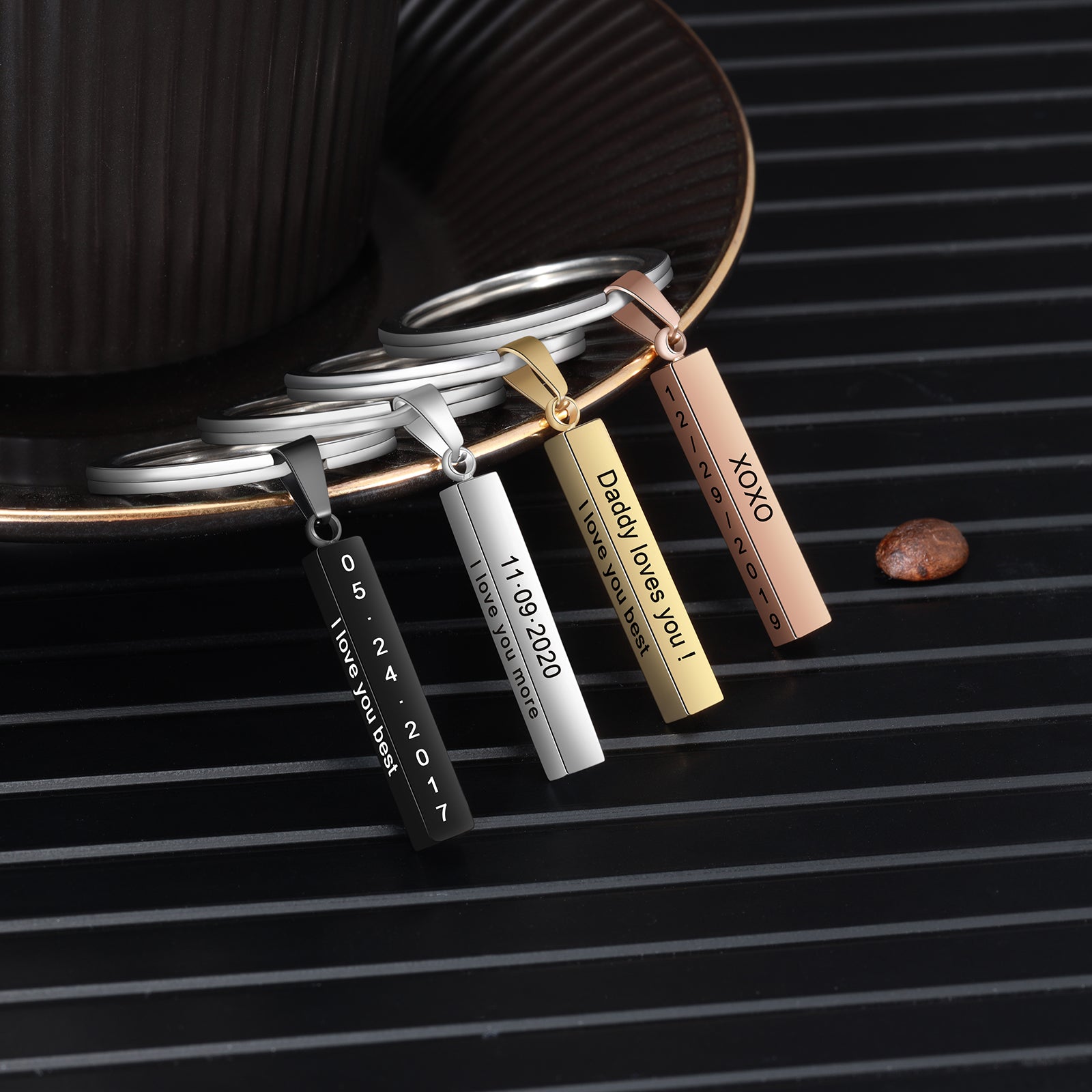 Personalized Stainless Steel Keychain