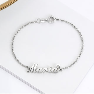 Custom 925 Sterling Silver Name Bracelet