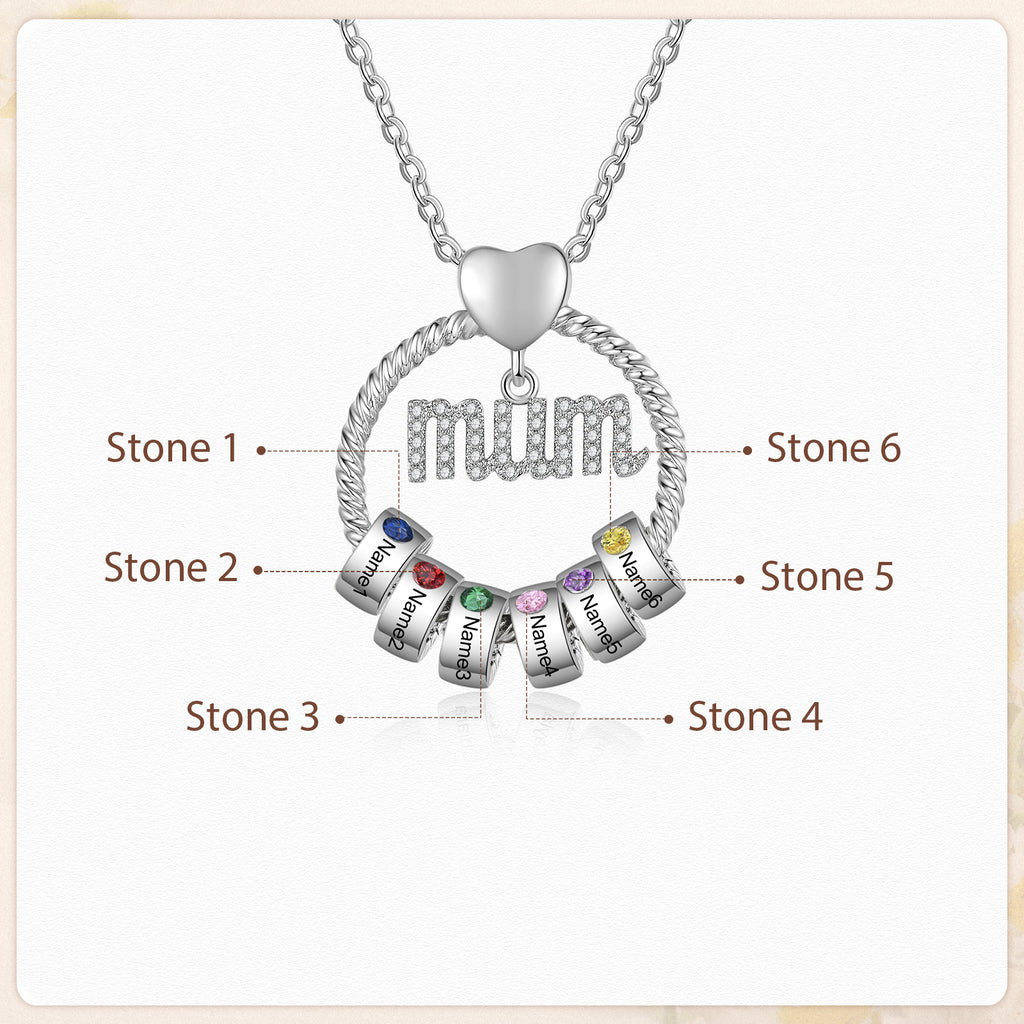 Mother's Gift Custom Mom Necklace