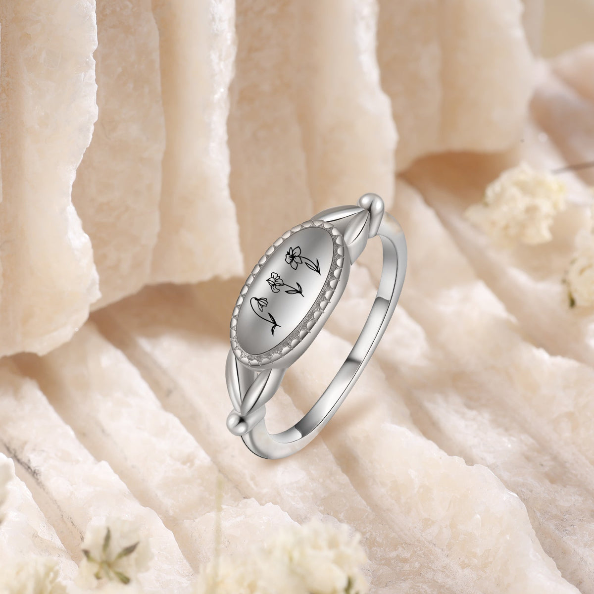 Custom Birthflower Ring