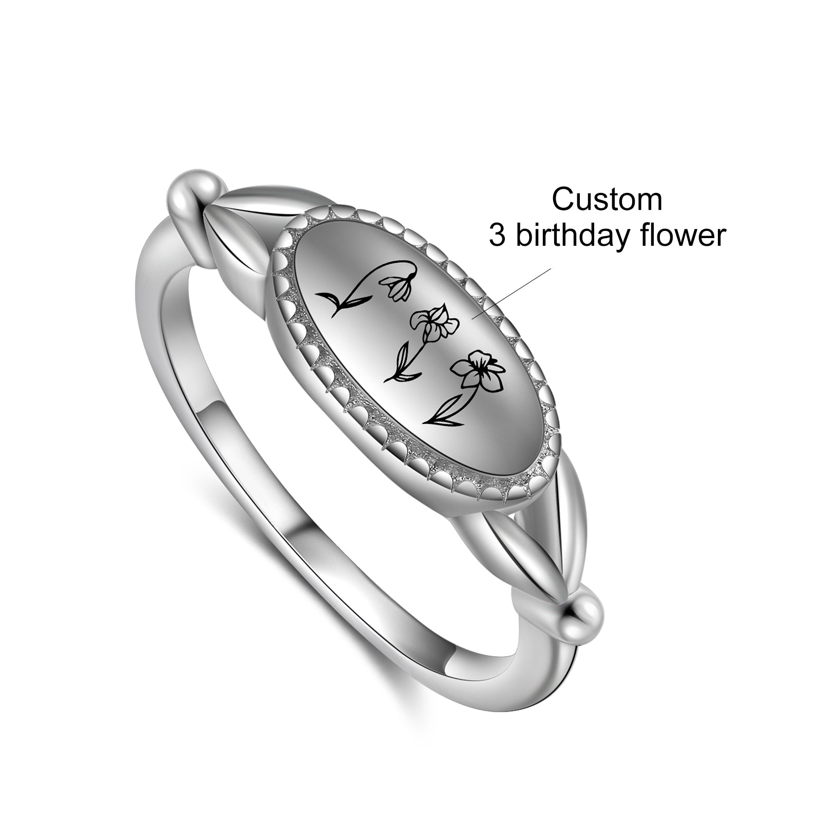 Custom Birthflower Ring