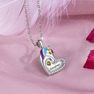 Custom Heart Animal Horse Necklace