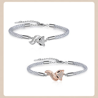 Custom Fox Couple Bracelet for Mother And Daughter