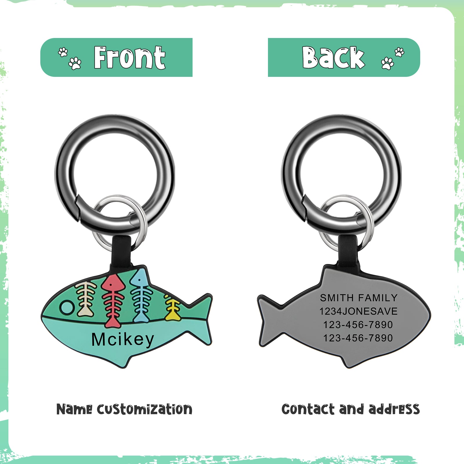 Custom Fish Dog Tag