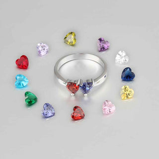 925 Sterling Silver Birthstone Ring