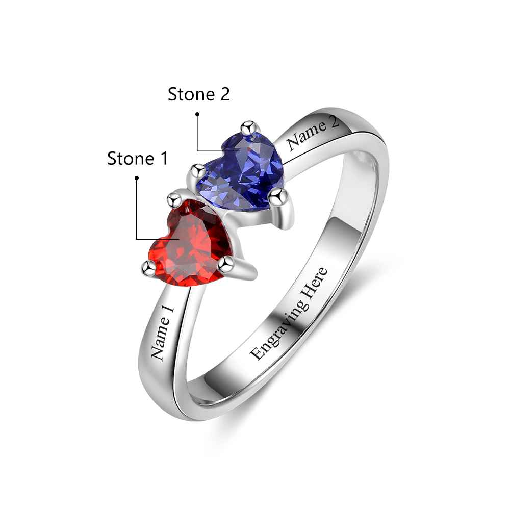 925 Sterling Silver Birthstone Ring
