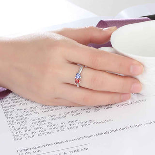925 Sterling Silver Birthstone Ring