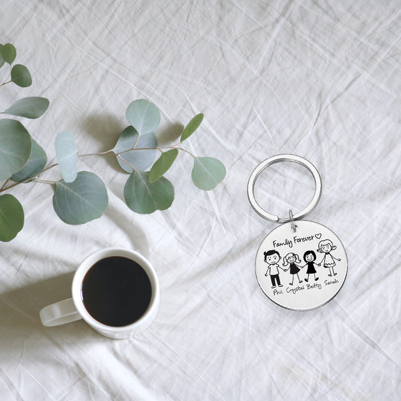 Custom Round Keychain