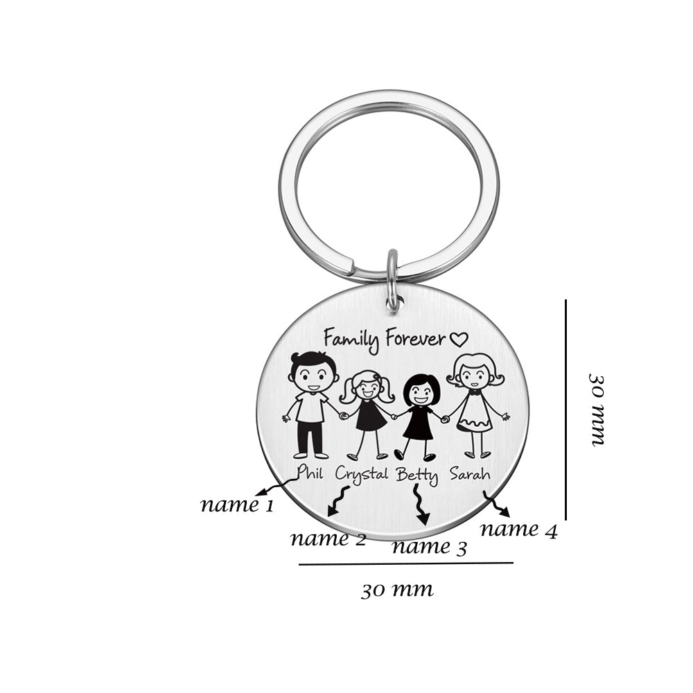 Custom Round Keychain