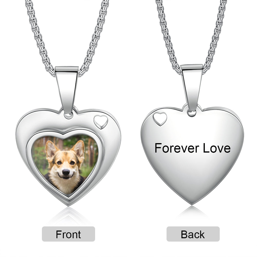 Personalized Stainless Steel Photo Necklace